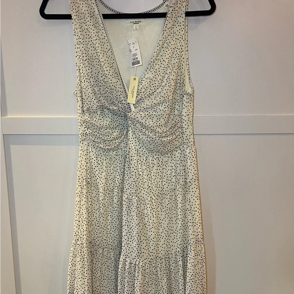 Max Studio White and Black Patterned Dress - Picture 2 of 5